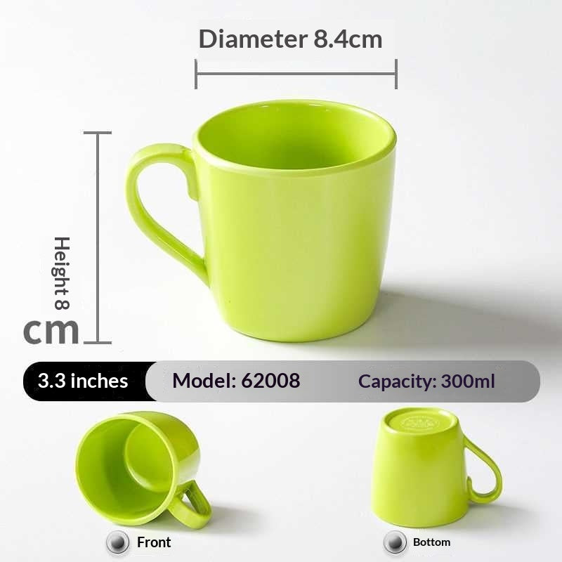 Melamine Porcelain-look Tableware Cups Mugs With Handles Shatter-resistant Water Bottles For Commercial Use