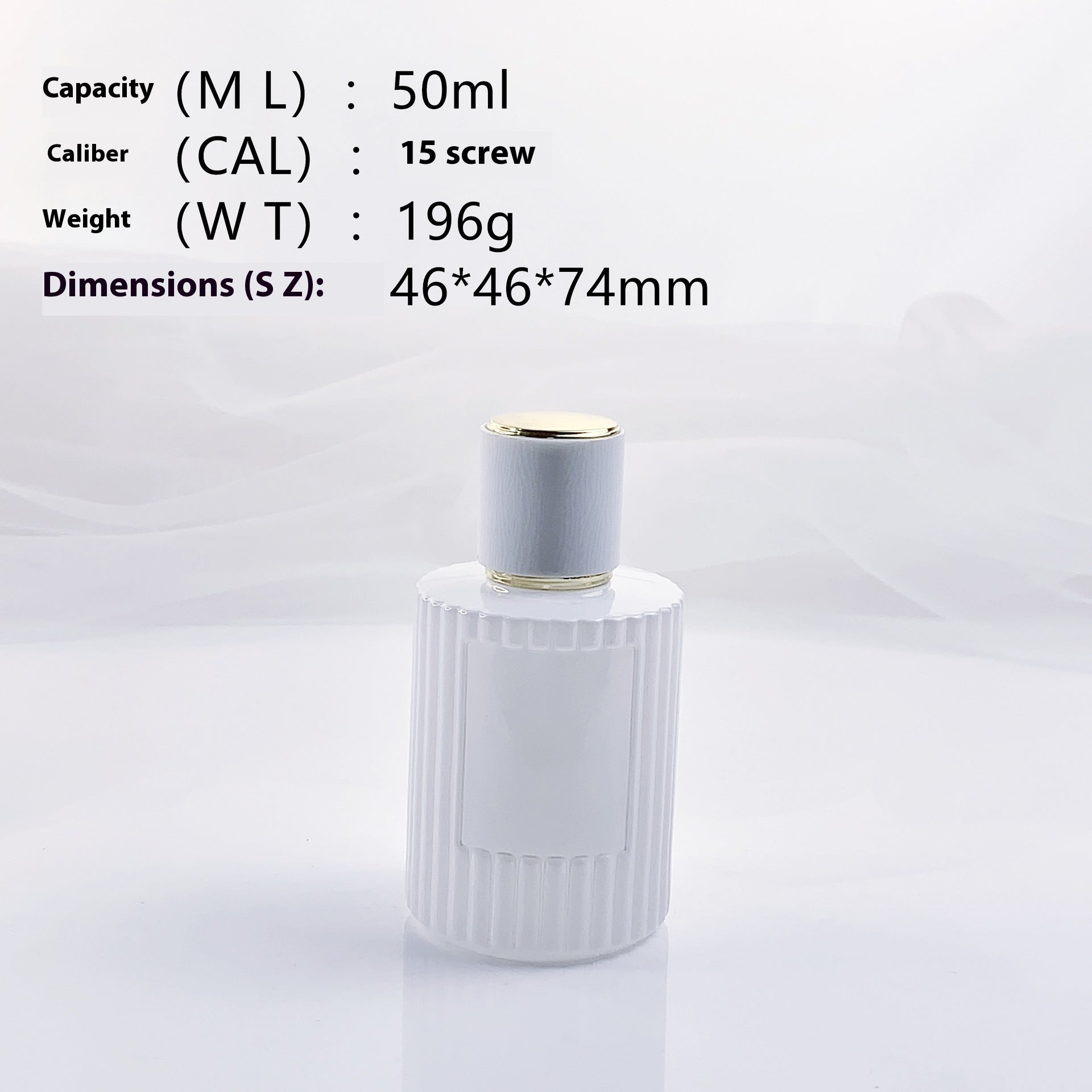 Glass Large Capacity French Gradient Advanced Screw Perfume Sub-bottles