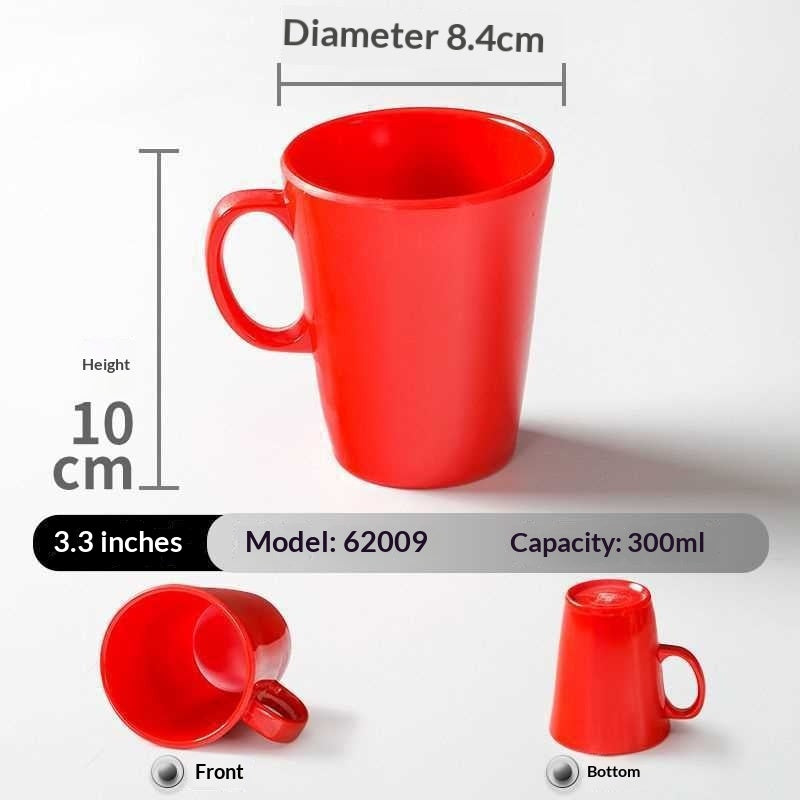 Melamine Porcelain-look Tableware Cups Mugs With Handles Shatter-resistant Water Bottles For Commercial Use