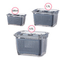 Kitchen Refrigerator Storage Containers With Lid PET Fresh-Keeping Storage Box Fruit Vegetable Drain Crisper Kitchen Storage Box