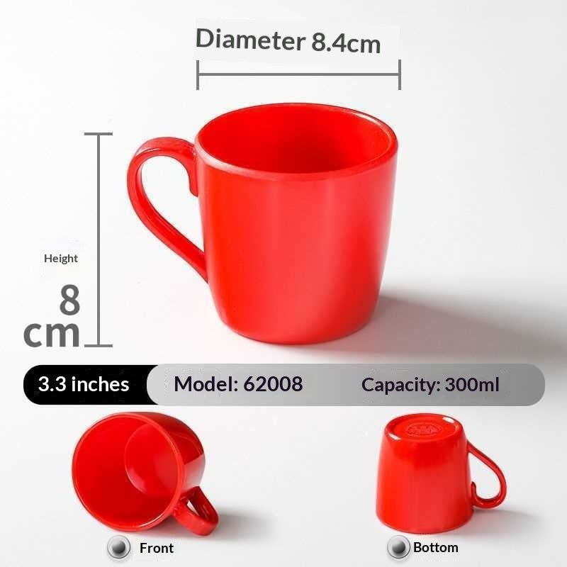 Melamine Porcelain-look Tableware Cups Mugs With Handles Shatter-resistant Water Bottles For Commercial Use