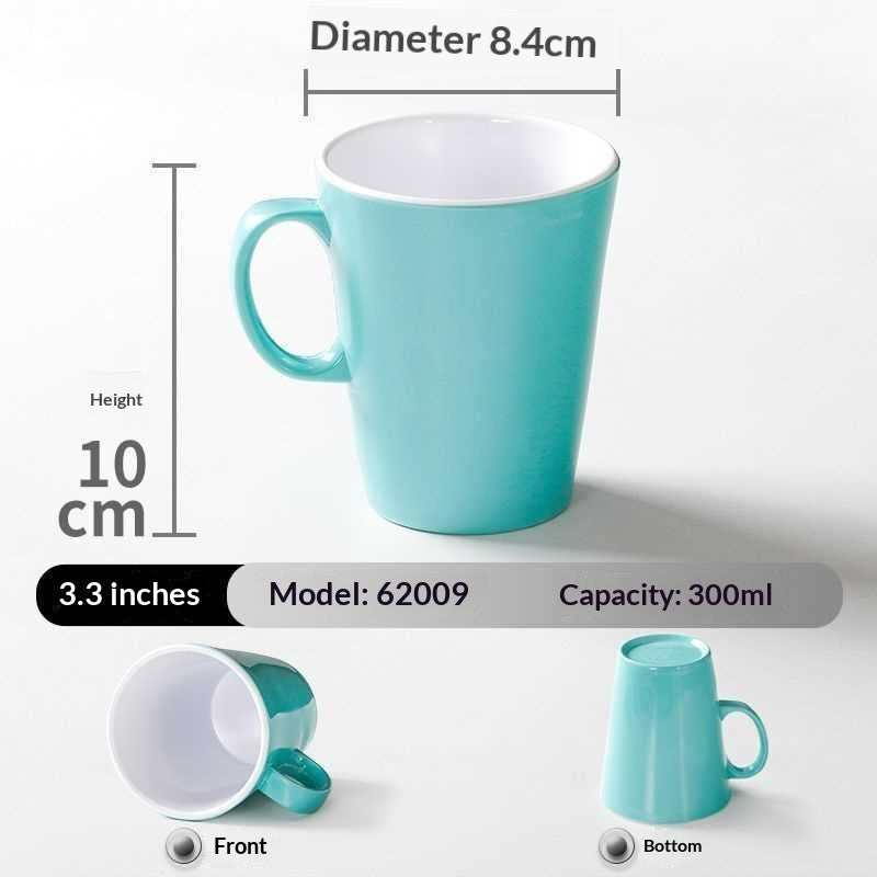 Melamine Porcelain-look Tableware Cups Mugs With Handles Shatter-resistant Water Bottles For Commercial Use