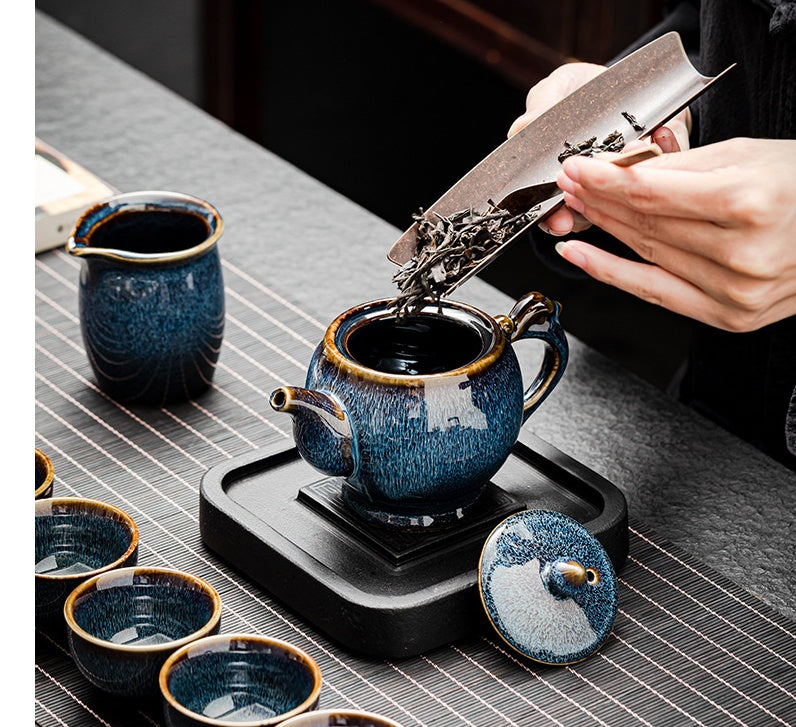 Kiln Ceramic Japanese-style Ancient Kung Fu Tea Set