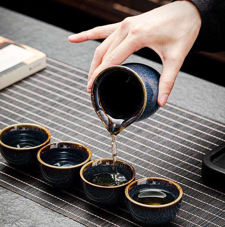 Kiln Ceramic Japanese-style Ancient Kung Fu Tea Set