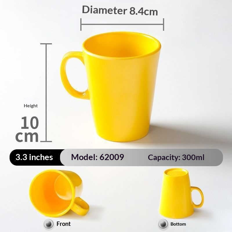 Melamine Porcelain-look Tableware Cups Mugs With Handles Shatter-resistant Water Bottles For Commercial Use