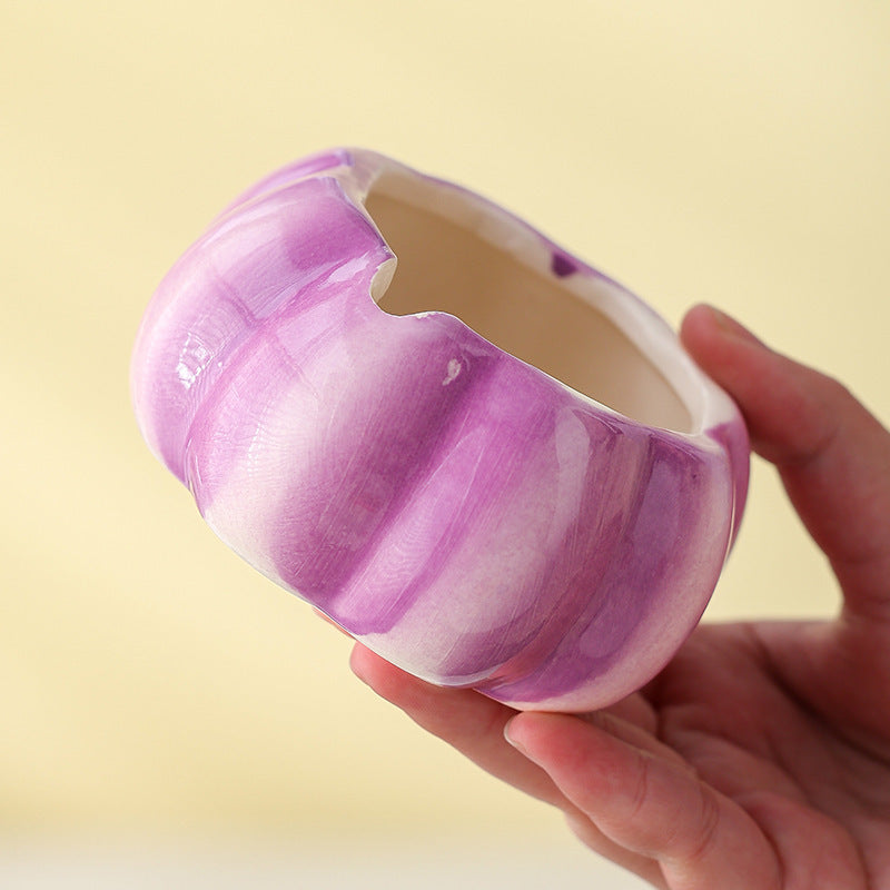 Ceramic Onion Seasoning Containers Household Kitchen With Cover Spoon