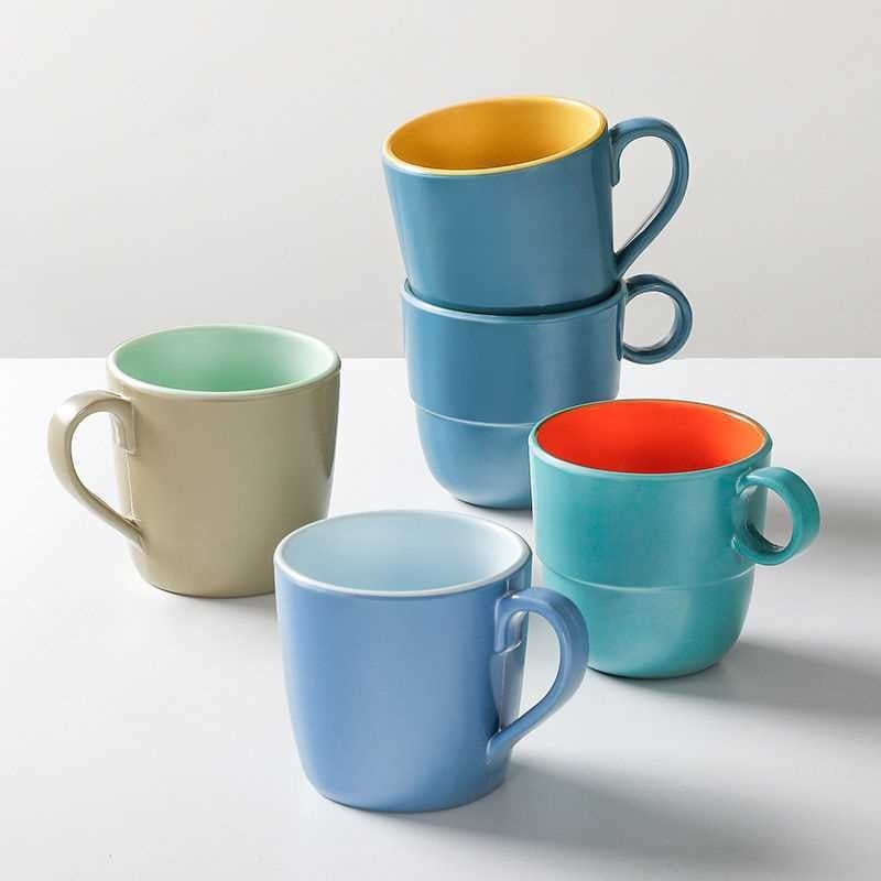 Melamine Porcelain-look Tableware Cups Mugs With Handles Shatter-resistant Water Bottles For Commercial Use