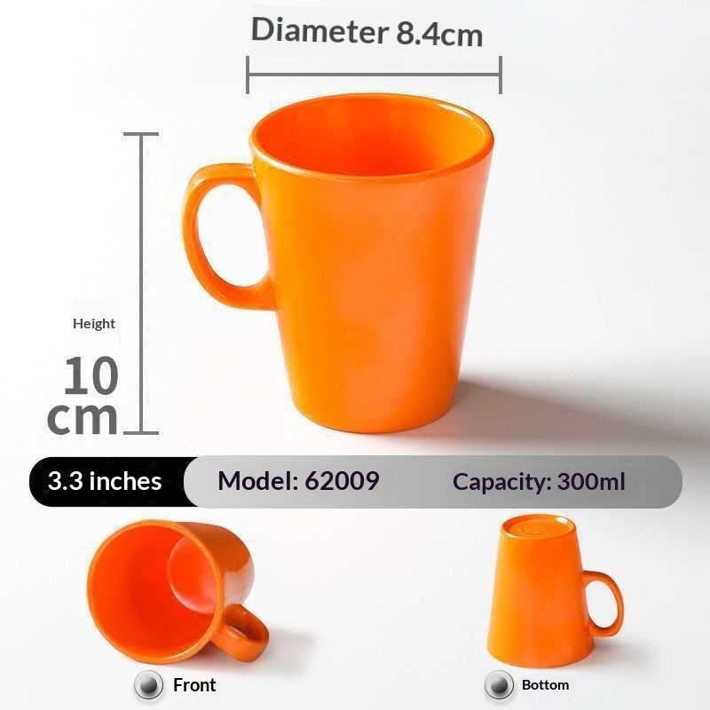 Melamine Porcelain-look Tableware Cups Mugs With Handles Shatter-resistant Water Bottles For Commercial Use