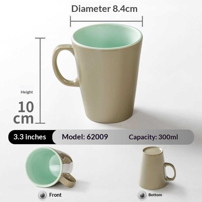 Melamine Porcelain-look Tableware Cups Mugs With Handles Shatter-resistant Water Bottles For Commercial Use