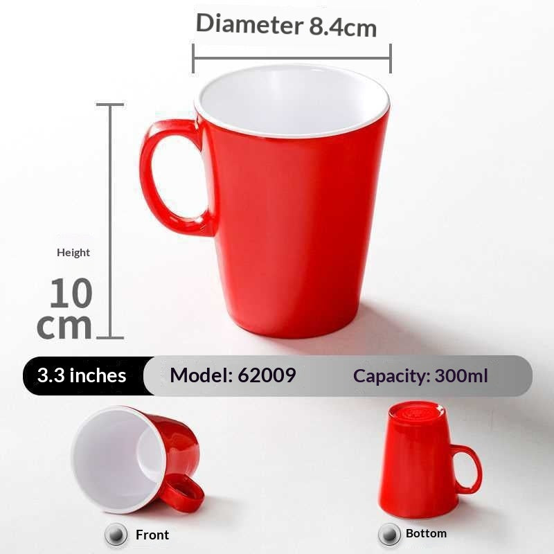 Melamine Porcelain-look Tableware Cups Mugs With Handles Shatter-resistant Water Bottles For Commercial Use