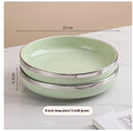 Cream Style Ceramic Plate Dishes Household